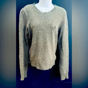 Vintage y2k Ralph Lauren large merino wool rabbit hair sweater gray rare